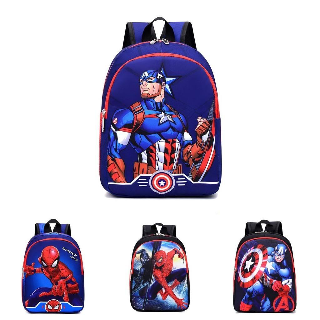 Toddler Boys Cartoon Backpack Trendy Superhero Design Ages 2-5 Durable Nylon