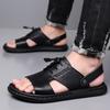 Fashionable Roman Style Comfortable Outdoor Soft Soled Sandals for Summer 2025 New Men's Breathable and Non Slip Beach Shoes