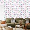 Wallpaper Colorful Butterflies Flowers and Dots for Living Room and Bedroom 50x1000