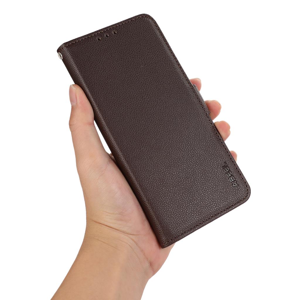 ABEEL For Xiaomi 15 Ultra Case Litchi Texture Leather RFID Blocking Phone Cover