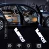 ZDVK6 2Pcs Wireless LED Car Door logo Projector Lamps Welcome Lights For Skoda VRS Octavia Fabia Kamiq Karoq Kodiaq Rapid Superb
