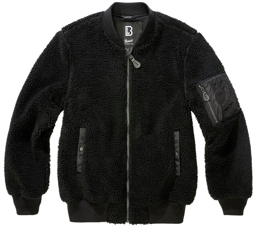 Демисезонная куртка Brandit MA1 Sherpa Jacke schwarz