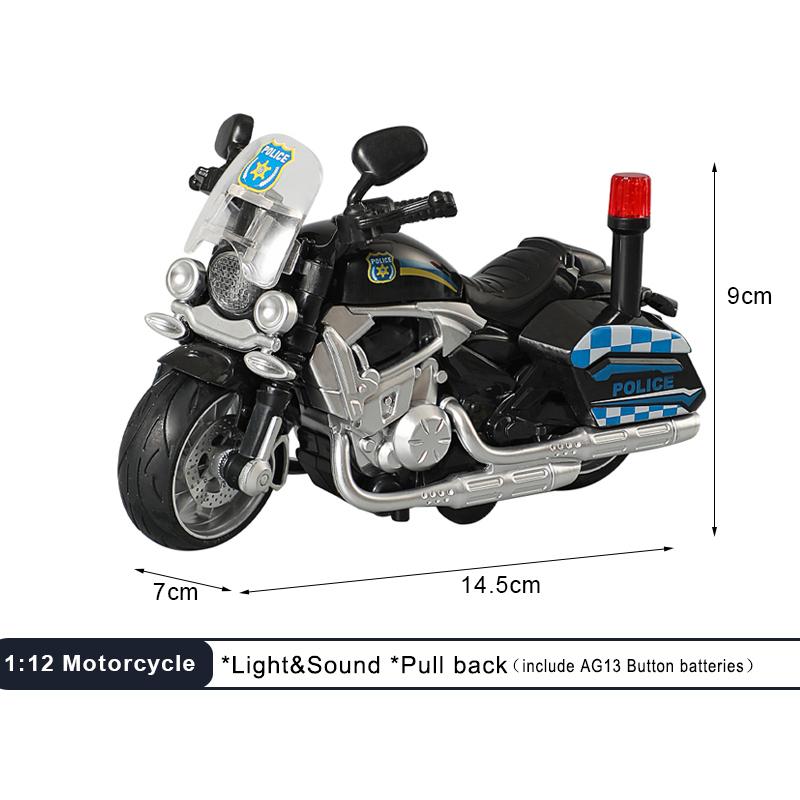 1:12 Звуковых Световых Мотоциклов Сплав+Пластик Модель Мото Автомобиля Литье Под Давлением Игровые Транспортные Средства Украшение Коллекция Игрушки Для Мальчиков Для Детей Подарок