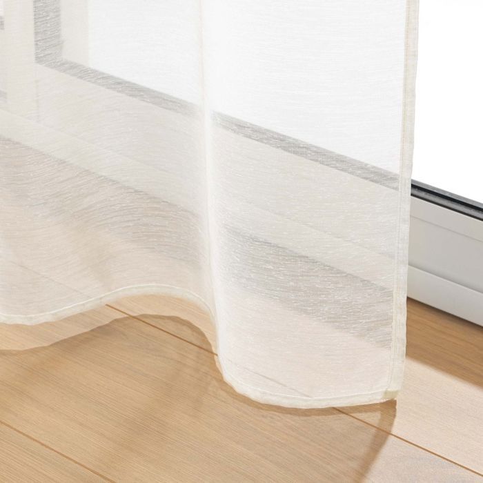 Rideau Voilage - Paris Prix - Lisséa - 140x240 cm - 100% Polyester - Naturel - Lavable à 30°C