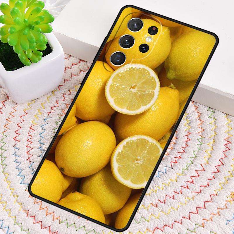 Лимоны Желтый Фруктовый Узор Силиконовый Чехол Для Телефона Для Samsung Galaxy note 10 pro S26 S25 S24 S23 S22 S21 Plus S25Ultra Capa Чехол
