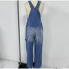 Женский джинсовый комбинезон 2025 Весна Осень Регулируемые лямки Карманный комбинезон Женский повседневный Широкие брюки Комбинезоны Ретро Уличная одежда
