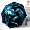 Alien Fashionable Automatic Opening/Closing Folding Umbrella. Portable and Foldable, Ideal for Gift, Travel, and Daily Use.