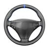 Черный чехол на руль из искусственной кожи для Mercedes-Benz W203 C-Class Kompressor 2001 2002