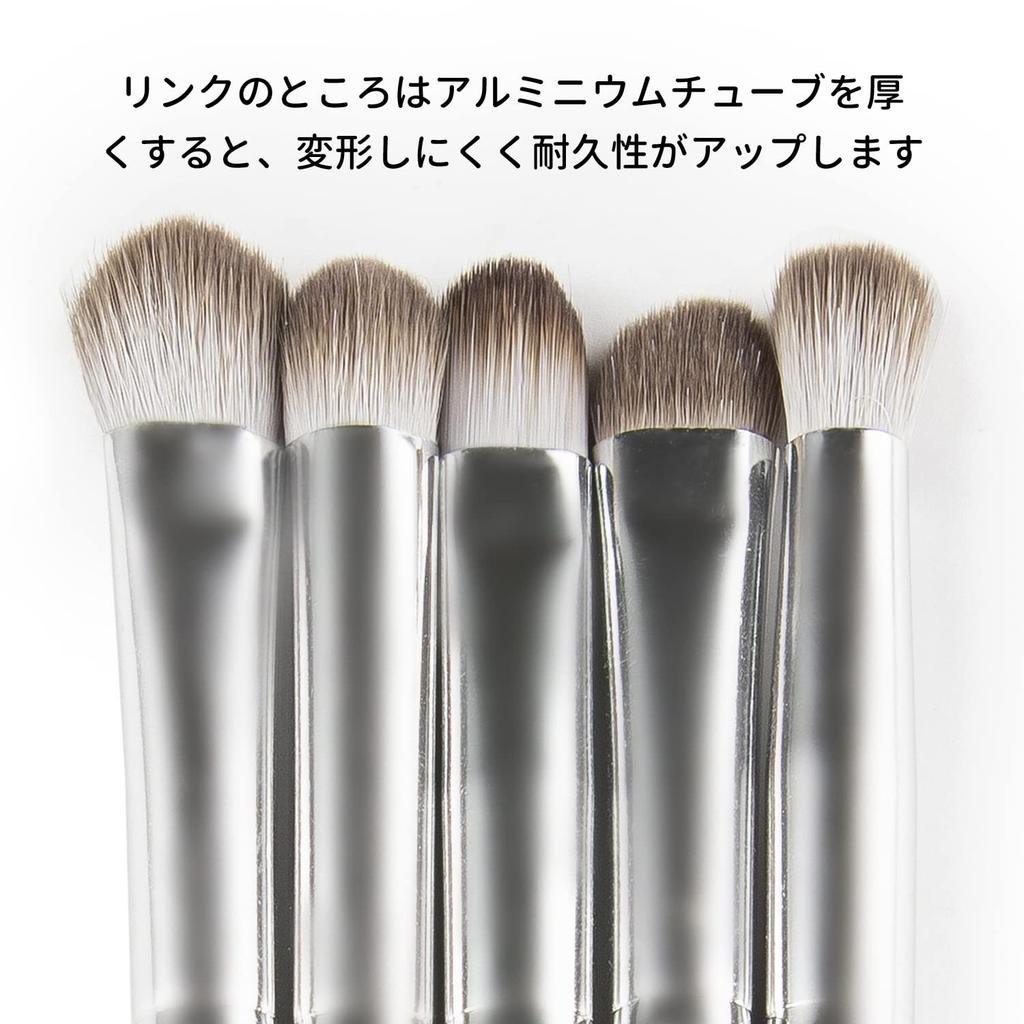 Набор кистей для макияжа YINAN Studio, 14 мягких кистей для макияжа в элегантном кожаном чехле, популярный набор кистей серебристого цвета