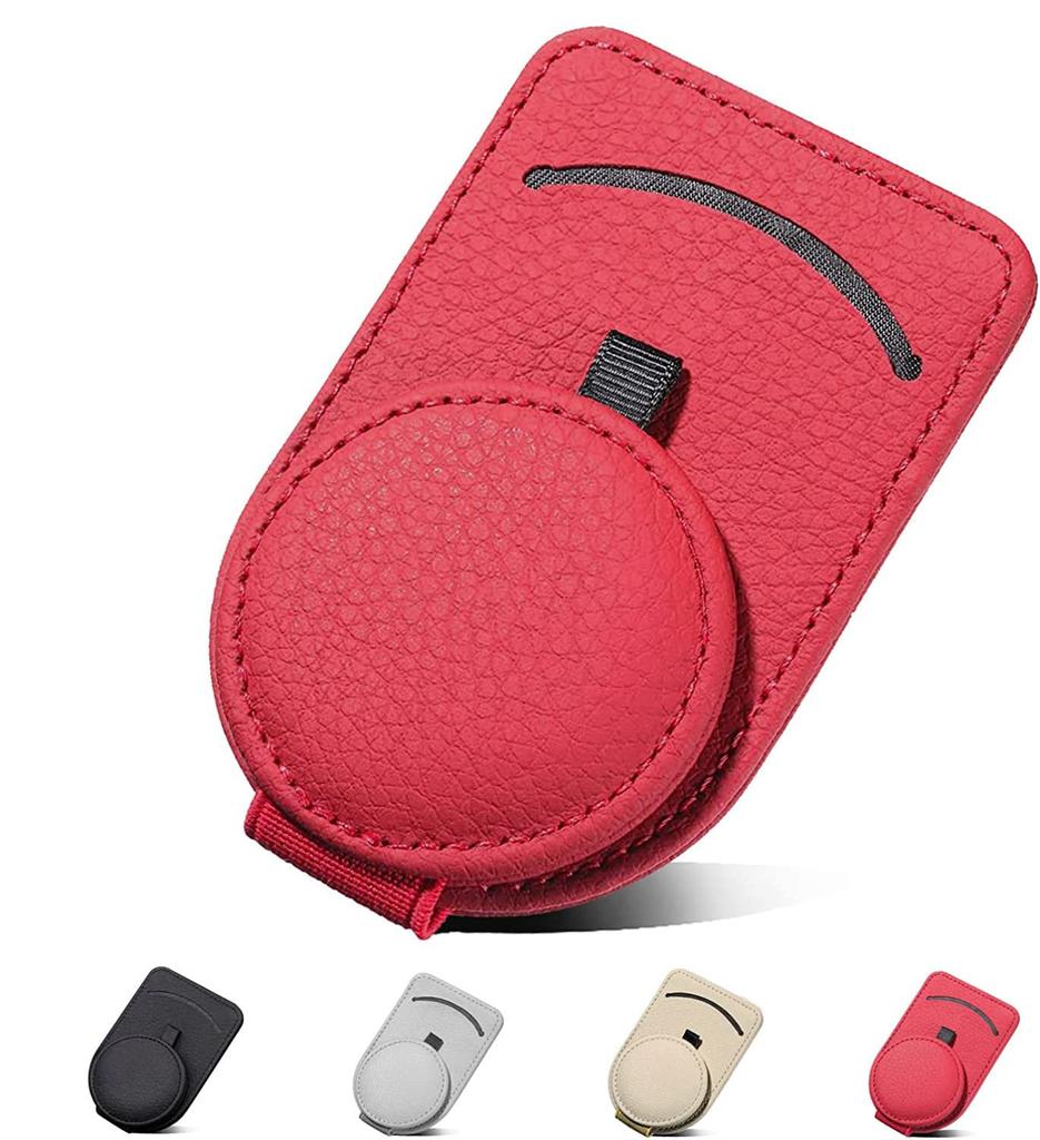 Держатель для очков HUACHENG, кожаный зажим для солнцезащитных очков для солнцезащитного козырька автомобиля, солнцезащитные очки, держатель для билетов, зажим для очков, автомобильный держатель для очков, легко