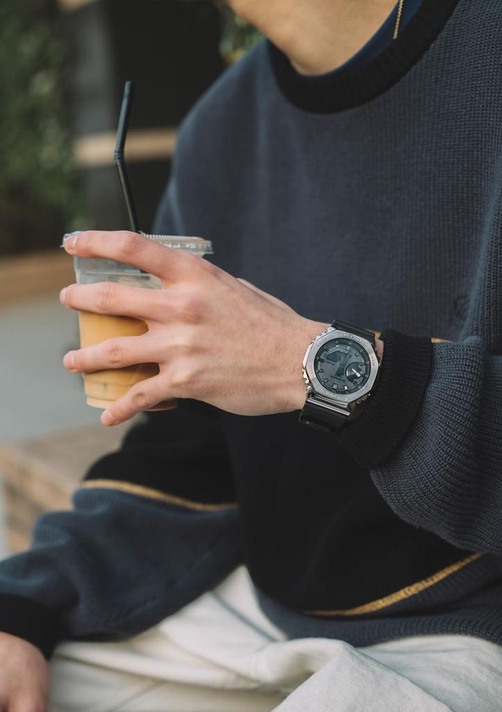 Часы Металлические Покрытые Черным [Casio] G-Shock GM-2100-1AJF Мужские