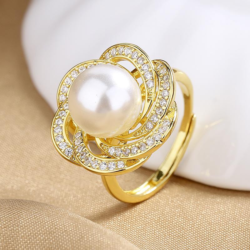 925 Sterling Silver Ring Open Adjustable Silver/Gold for Women Exquisite Student Girlfriend Jewelry Accessories Wedding Party