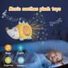 Kids Soft Toys Stuffed Sleep Led Night Lamp Stuffed Animal Plush Toys with Music Lamp Stars Projector Light Baby Toys for Girls Boy