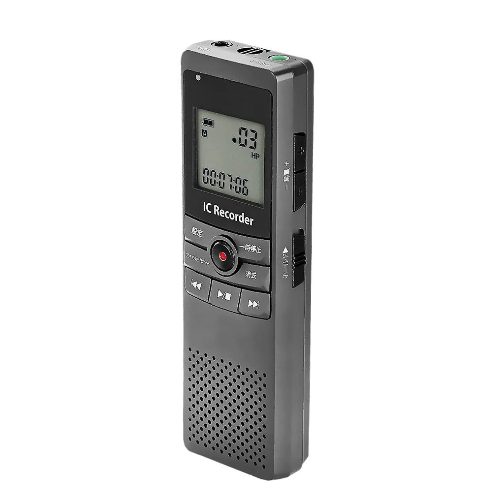 WINTECH Voice Recorder Gunmetal 4GB Battery Compatible VR-M41