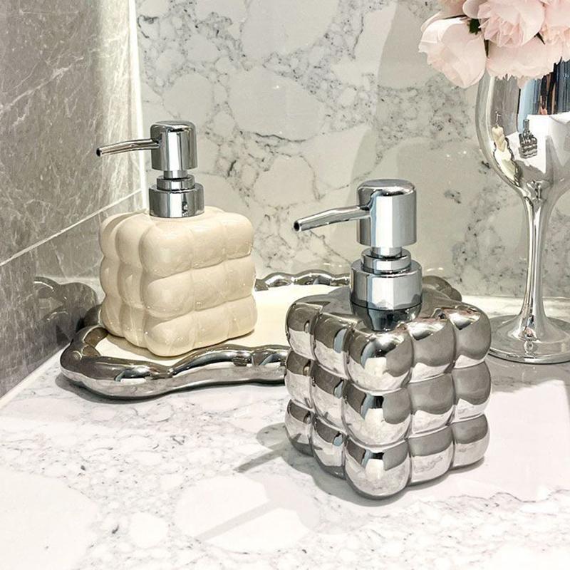 Керамическая бутылка для жидкого мыла Дозатор для мыла Контейнер для мыла Насос для мыла Дозатор для мыла Заправляемая бутылка для мыла