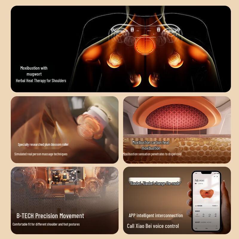 breo N6mini 2nd Gen Shoulder & Neck Massager CN plug (adapter included)