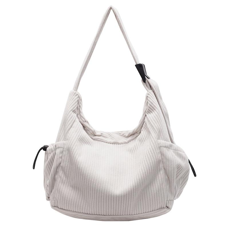 Corduroy Bag Women's Tote Bag Large Capacity Autumn and Winter Messenger 2025 New Versatile Retro Shoulder Bag