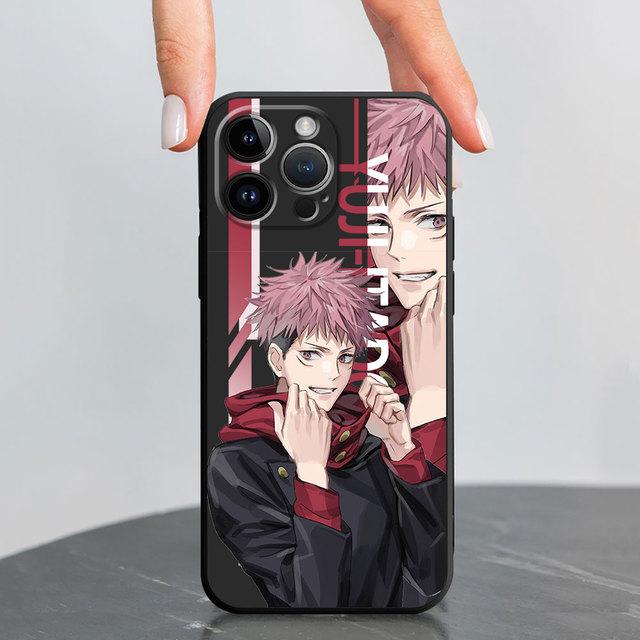 Black Soft Phone Case For Iphone 11 13 Pro 14 Pro Max Se 12 Mini Xs X 8 Plus 7 6s Xr 13pro 11 Pro Coque Jujutsu Kaisen Cover