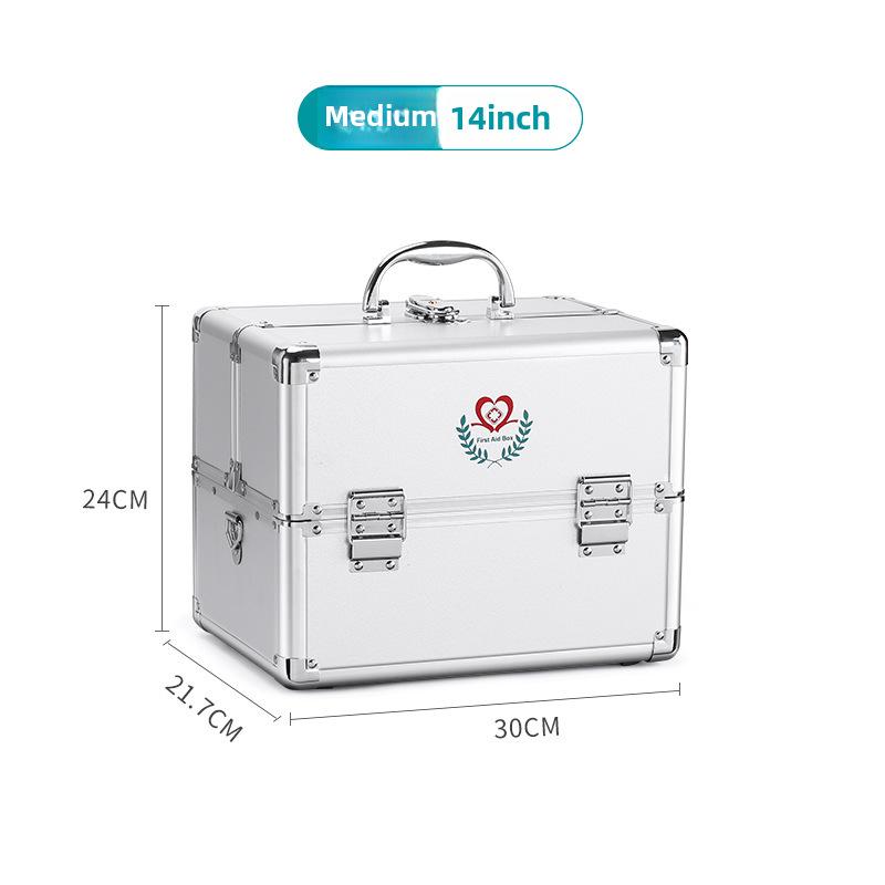 Большая многослойная аптечка с двойным открыванием — большая вместимость для семейного использования