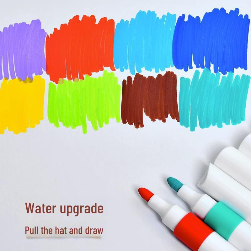 Kids' Acrylic Marker Pen Set - Non-Transparent, Student Watercolor Brushes, Waterproof and Water-Based Colors for Art Painting