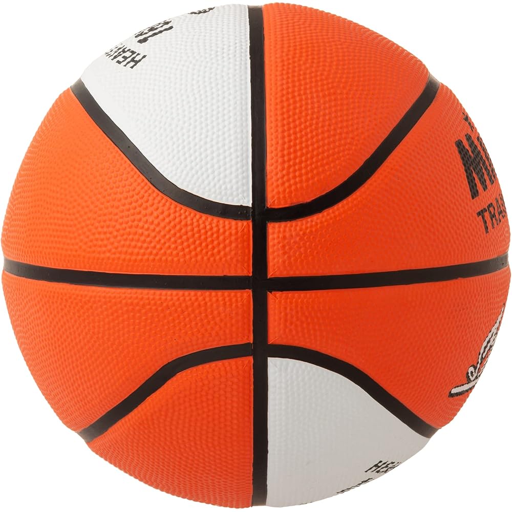 MIKASA Basketball Training Ball Size 6 1.6kg Rubber Orange/White Generic Sports Equipment