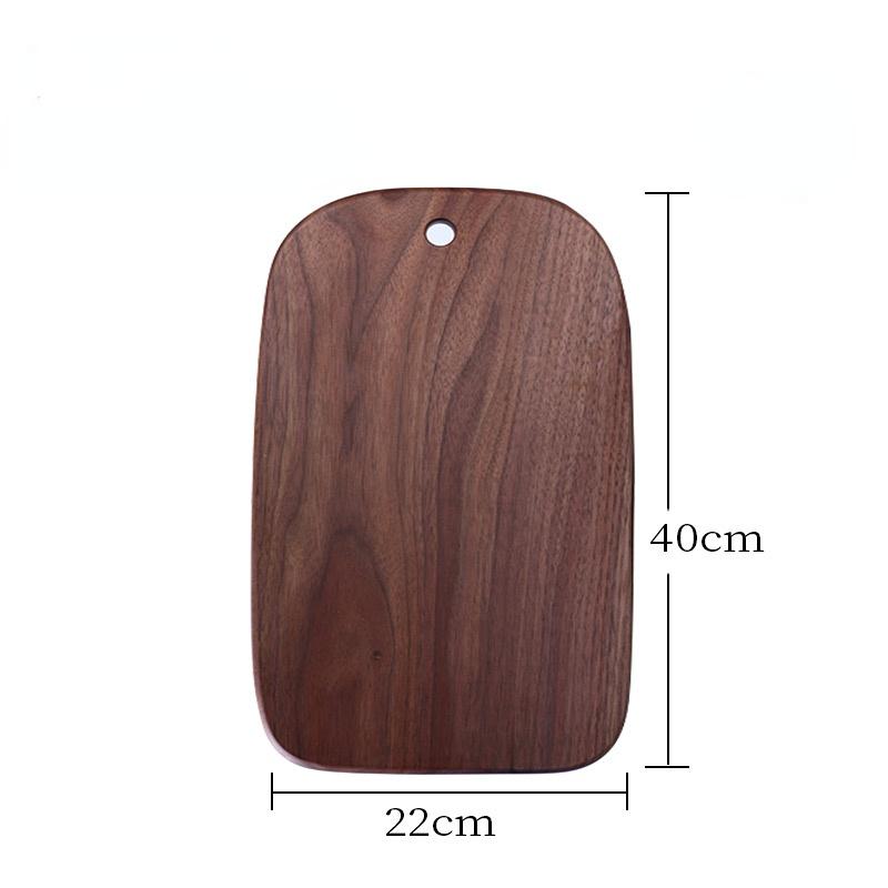 1pc Irregular Shape Cutting Board Solid Black Walnut Wood Board Food Steak Board Charcuterie Board