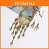 Fashion Bone Hand Women Necklace And Earring Set With Skeleton Design Fringe