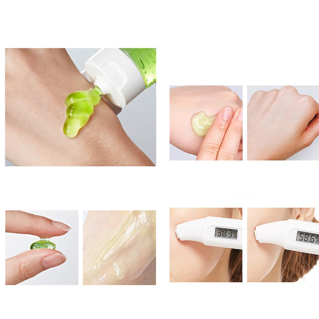 Aloe Vera Moisturizing Gel Oil Control Deep Cleansing Brightening Skin Tone Shrinking Pores Face Cream