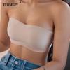 Woman Sexy Seamless Invisible Bra Removable Strap Brassiere Solid Color Push Up Bralette Breathable Soft Lingerie