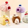 Милые десерты Торт Плюшевый домик для хомяка Клетка для мелких животных Ландшафтные принадлежности Домик для мыши Гнездо для мелких питомцев Игрушка для питомца Укрытие