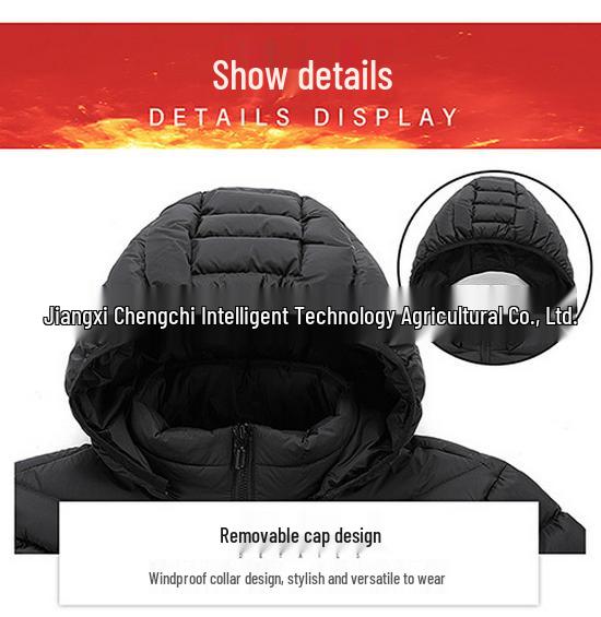 Хлопковая куртка с USB-подогревом и регулируемой температурой