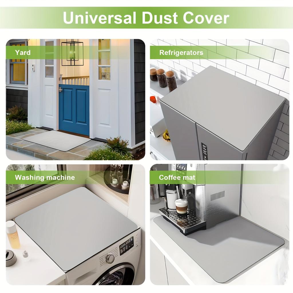 Washer And Dryer Covers Protector Mat, 19.7'' X 23.6'' Diatomaceous Washing Machine Dryer Cover For The Top