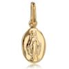 [Q7014] - Gold Plated 'Virgin Mary' Pendant Golden - 11x7 Mm