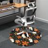 1pc Ghost Floral Office Round Area Rug,  Mat Suitable For Office, Under Office Chairs Bedroom Living Room Home Decor, Room Deco
