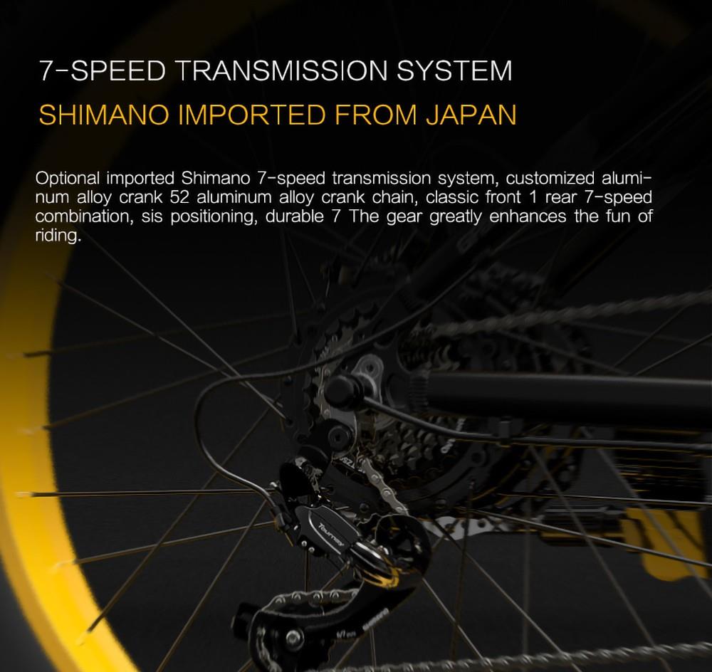 Электровелосипед GOGOBEST GF600, аккумулятор 48 В, 13 Ач, двигатель 1000 Вт, толстые шины 26x4,0 дюйма, рама из алюминиевого сплава, Shimano, 7 скоростей