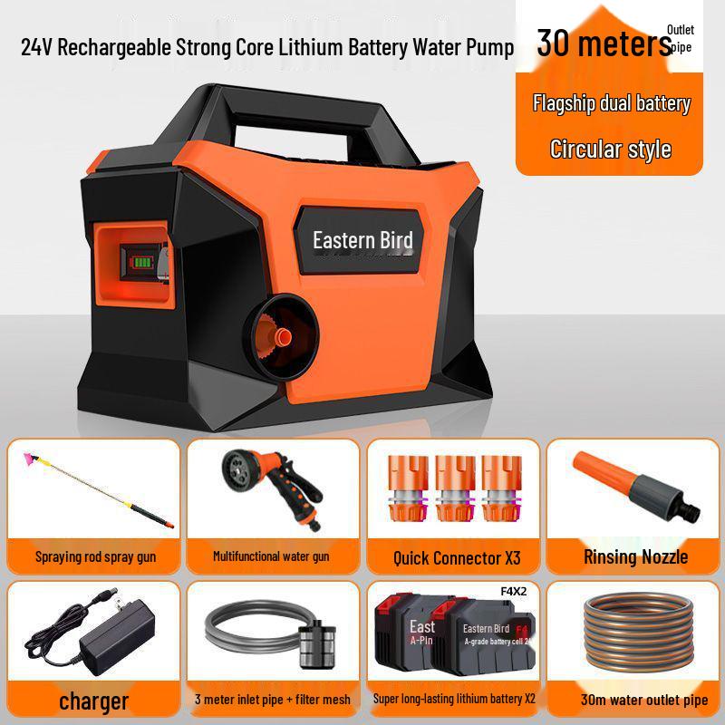 Rechargeable Automatic Water Pump for Vegetable Patch Irrigation - Ideal for Rural and Outdoor Use