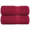 VidaXL Washcloths 2 Pieces FROGN Bordeaux 30 X 30 Cm 100% Cotton 136728