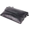 Practical Clutch for Men Made of Genuine Textured Leather CANPELLINI 21549 Black