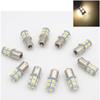 10PCS Warm White 1156 BA15S P21W 13 SMD 1141 1003 12V 24V 13SMD 5050 Car Turn Signal Bulb Fog Light Indicator Lamp Tail