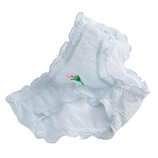 Stylish Lady Briefs Tulips Inside Wearing Super Soft Close Fit Briefs Panties Women Clothes
