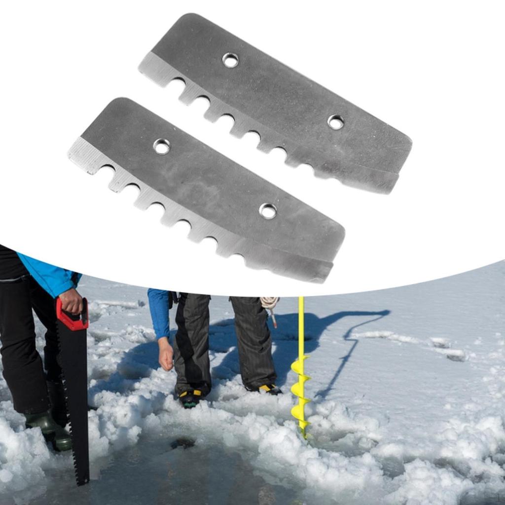 2 шт. 8-дюймовых лезвий ледобуров Практичные, легко устанавливаются и заменяются Надежные