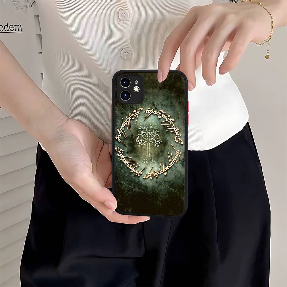 Чехол для телефона Властелин К-К Колец Для IPhone 16e 16 15 14 13 12 11 Pro Max X XS MAX Plus Матовый чехол Spuerstar