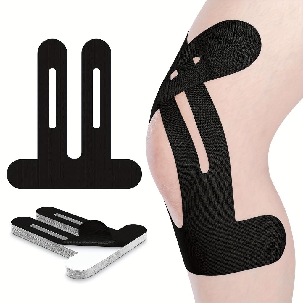 10pcs Pre Cut Knee Muscle Patch, Athlete Running Specific Integrated Muscle Patch, Elastic Sports Universal Muscle Patch