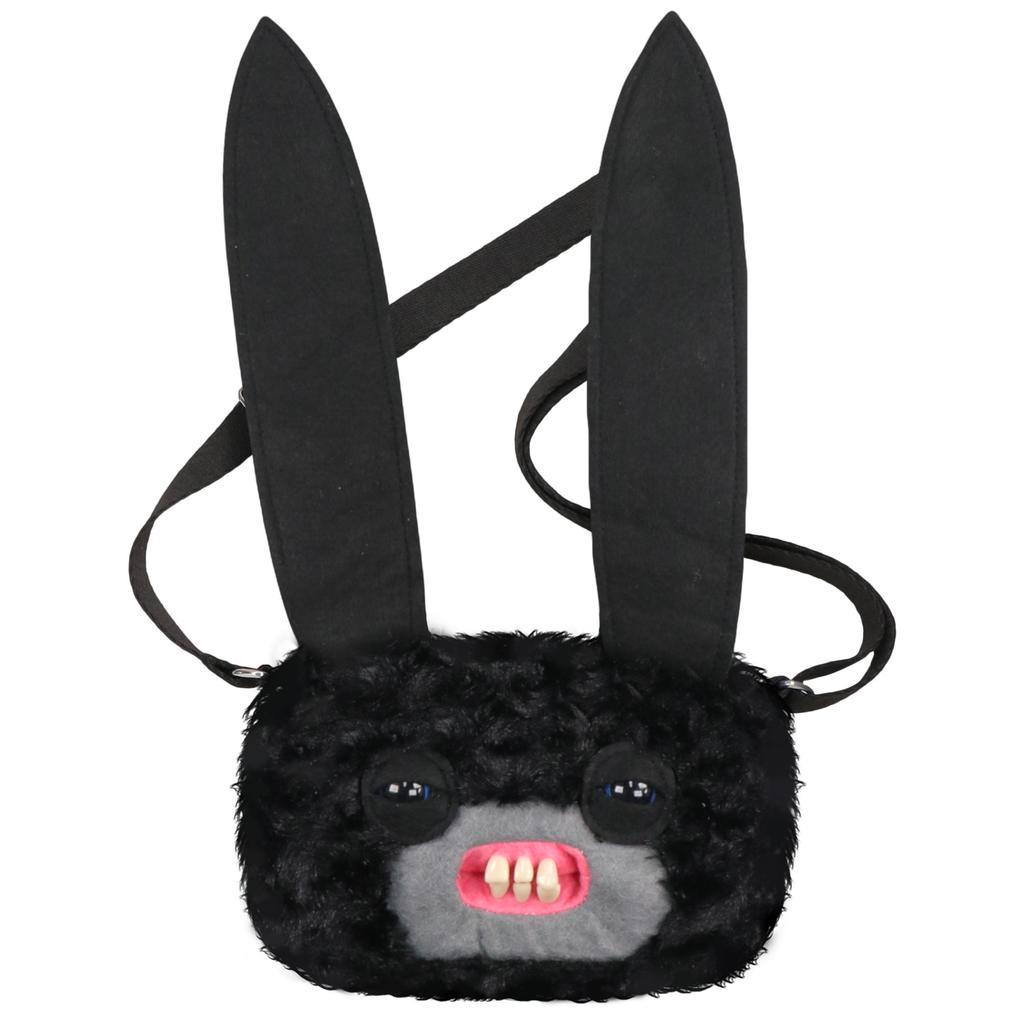 Fluffy Crossbody Bag Wide Eyed Weirdo Screech Dolls Ugly Tooth Monster Plush Toys Big Head Furry Backpack Gifts