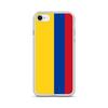 Coque iPhone - iPhone 8 - Drapeau De La Colombie - Silicone Souple - Multicolore - Design Fin