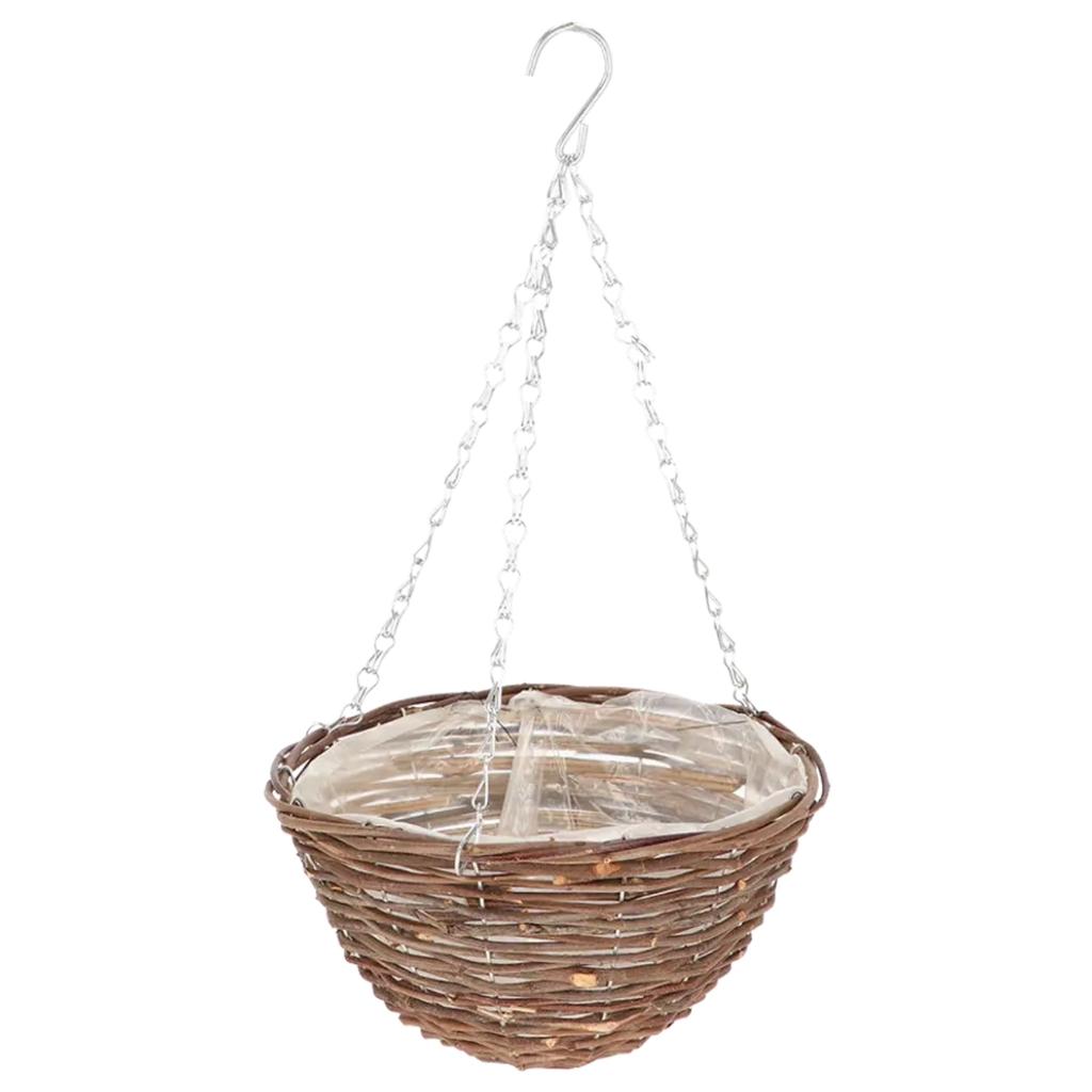 Wiszący Kosz Na Kwiaty Z Wikliny 25 Cm