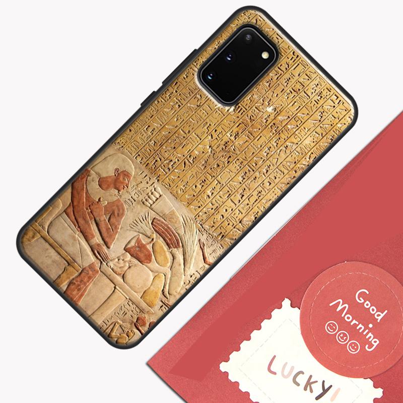 Egypt Pharaoh Mural Case For Samsung Galaxy S22 S21 S23 Ultra Note 20 S8 S9 S10 Note 10 Plus S20 FE Back Cover