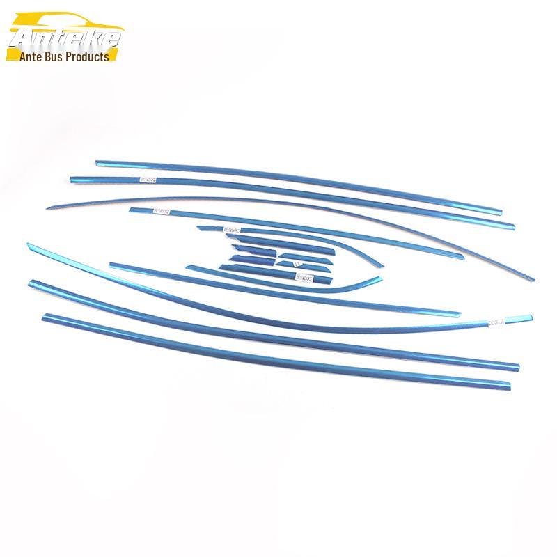 Compatible Stainless Steel Anti-Scratch Window Trim and Decorative Stickers for 2021 ID.4X Car.