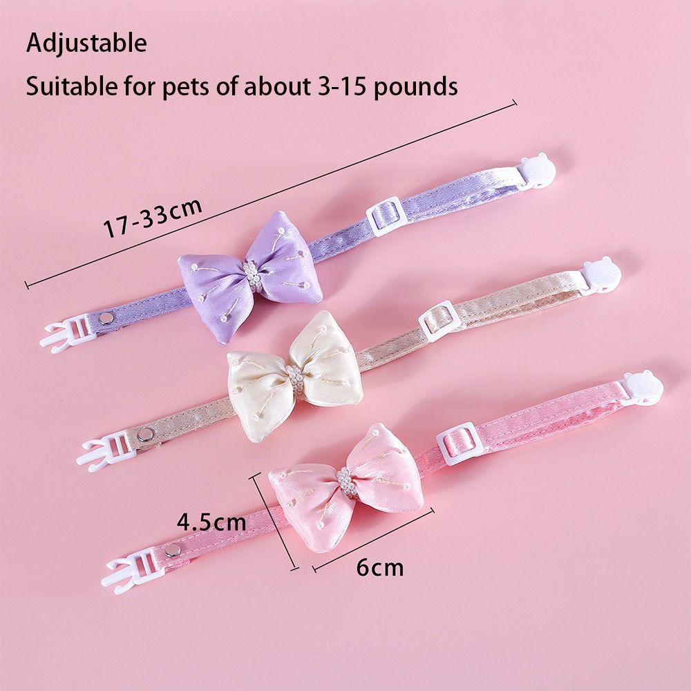 Bowknot Pet Collar Heart Pendant Cats Bow Tie Creative Cat Collars Pets Accessories