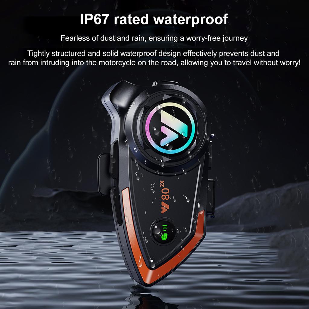 Мотоциклетный шлем для внутренней связи BT-гарнитура, совместимая с различными шлемами